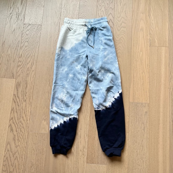 L*SPACE Blue Tie Dye Sweatpants Joggers - Picture 3 of 6
